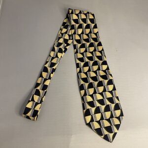 #7963 HONORS BLUE GOLD SILK TIE 3.75 X 57
